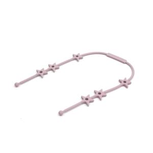 Baby Pacifier Clip Soft Silicone Pacifier Chain Infant Teething Toy Strap Adjustable Toddlers Dummy Nipple Holder Clip