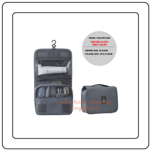 【JJ HOME】Travel Toiletry Bag / Foldable Cosmetic Bags / Makeup Storage Bag / Large Capacity Toiletries Hangbag