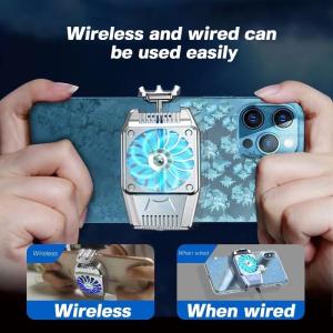 Kipas Pendingin Handphone Al01 Gaming Cooler Radiator Game Ponsel Clip-on Ultra Tenang Dingin Cepat Dingin Dengan Kabel USB Untuk