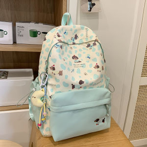 Highly stylish new summer backpack with a forest-inspired fresh and sweet design for girls cute Japanese-style backpack for middle school students