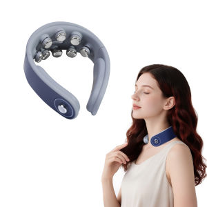 BOMIDI Spine Neck Massager Pengurut Leher Tulang Belakang MP3 4 Massage Modes Wireless Pulse Infrared Cervical Massage