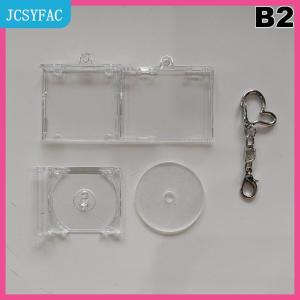 JCSYFAC Trống Album Mini CD Trường Hợp Keychain CD Máy Nghe Nhạc Keyring Ngoại Vi Kỷ Niệm Album Key Chủ Cho Tự Làm Ba Lô Mặt Dây Chuyền