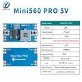 Voktta Hiệu Quả Cao Đầu Ra 3.3V 5A Mini560 Bước Xuống DC-DC Chuyển Đổi Điều Chỉnh Điện Áp Buck Ổn Định Mô-đun Nguồn. 
