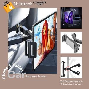 Adjustable Flexible Car Back Rear Seat Head Rest 360 Degree Angle Rotation Tablet Phone Pad Universal Holder Stand