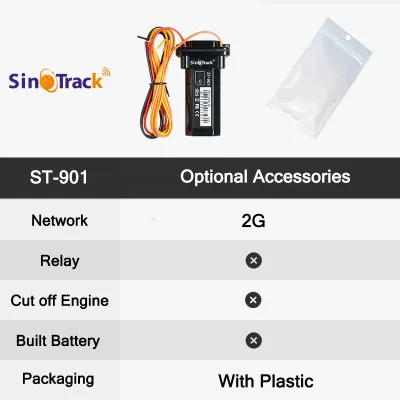 SinoTrack Mini Waterproof GPS tracker ST-901 Original For Car Motorcycle Bike Vehicle Locator Tracking Device Real time With online FREE APP
