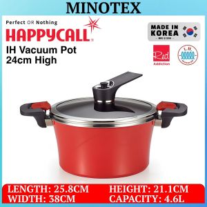 Happycall IH Vacuum Pot (24cm/28cm) / Peruik Happycall / Happycall Tall Pot/ Non Stick Pot (Minotex)