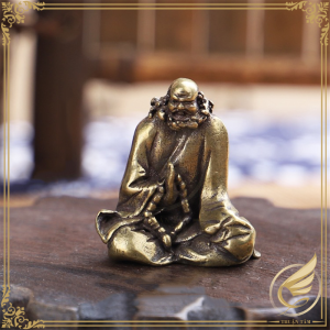 Decor Mini Tượng Bồ Đề Đạt Ma Tổ Sư Ngồi Thiền Tượng Đồng Nhỏ Trang Trí Bằng Đồng Thau - Đồ Đồng Thuận Tâm
