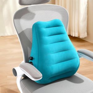YUDESHUI Siêu nhẹ Gối hỗ trợ thắt lưng công thái học Bảo vệ eo Loại báo chí Đệm bảo vệ eo Mềm mại Tăng cường sự thoải mái cho lưng Gối thắt lưng bơm hơi Chuyến bay đường dài