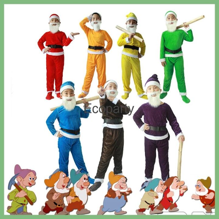 【NoQuestionsAsked Refund】 New Fairy Cartoon Seven Dwarf Cosplay