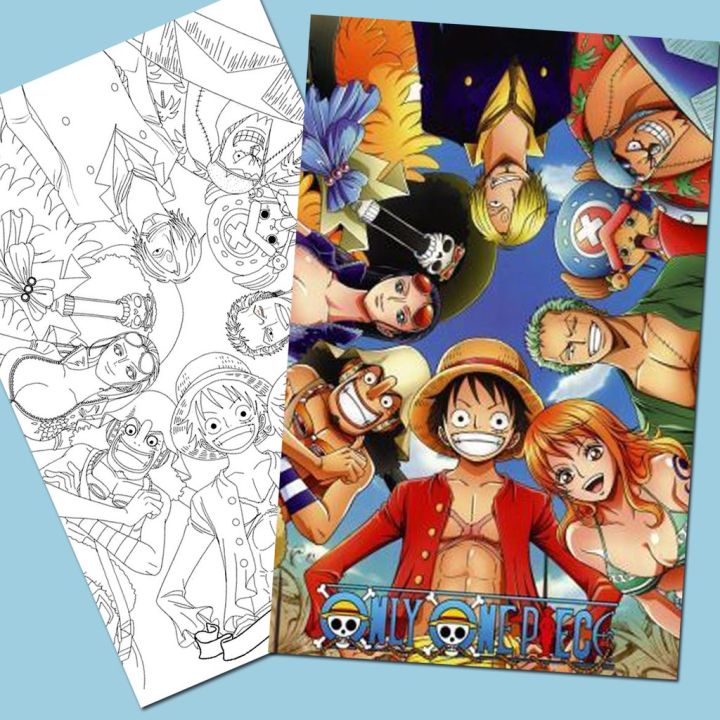 Tổng hợp các bức tranh tô màu One Piece đẹp nhất dành tặng cho bé - Zicxa  hình ảnh | Nhật ký nghệ thuật, One piece, Hình ảnh