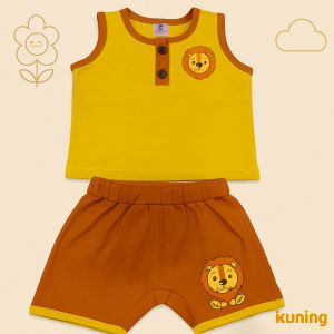 Two Mix - Setelan Celana Baju Bayi Anak Laki Cowok Lucu Katun Usia 0-2 Tahun 4364A