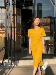 Đầm Bầu Dáng Suông Xoắn Eo