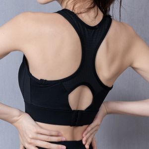 High-strength Shockproof Sports Underwear Womens Running Shockproof Buckle Yoga Fitness Bra Gathered Stereotyped Large Size Bra