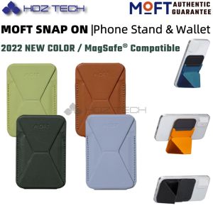 MOFT Snap On MagSafe Phone Stand&Wallet With 2022 New Color (Magsafe AttachNo Glue) Removable Portable Ultra thin Phone stand with Card slotFoldable StandSuit For All Smart Phones