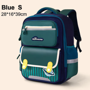 Sunveno Kids Spine Protective School Bag Large Capacity School Bag for Girls&Boys Waterproof Backpack Bookbag for Kindergarten Elementary Middle High School