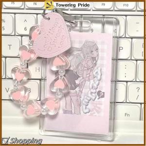 [Towering Pride] Love Heart Lanyard Anti-Lost Bracelet For Mobile Phone Case Wrist Strap Car Keychain Cute Phone Charm