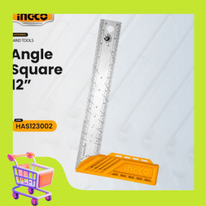 Ingco 12" Stainless Steel Angle Square  HAS123002 IHT