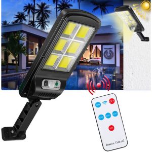 Đèn Năng Lượng Mặt Trời 150W Solar Street Lamp 6 Bóng 3 Chế Độ Cảm Biến Chuyển Động