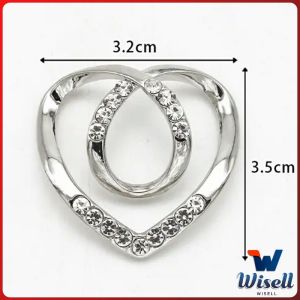 W.EL แหวนจั๊มชายเสื้อ  ห่วงเข็มกลัด แบบไร้เข็ม พร้อมส่งในไทย brooch