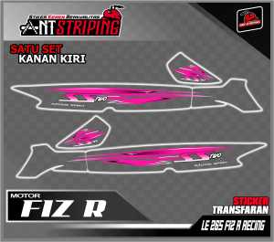 Striping Stiker UV Transparan Motor Fiz R Variasi List Semifull Simpel Desaign Terbaru Kode LE265