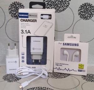Carger Casan Charger Samsung Gratis Headset Original Sasmung Murah Quick Charging Ori 99 Kompatible Dengan Android Xiaomi Oppo Vivo