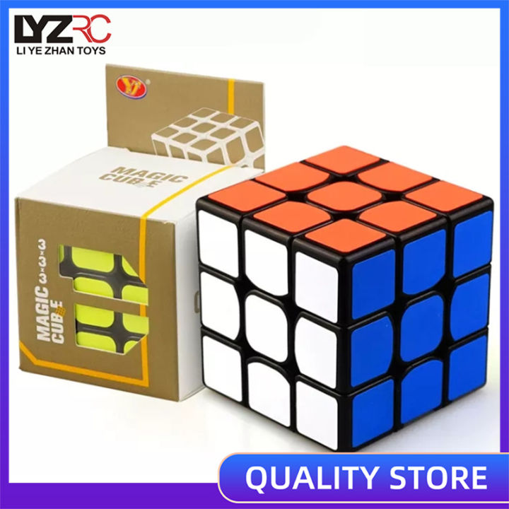 LYZRC Rubik Cube 3x3 Stickerless Professional Smooth Magic Rubik Cube ...