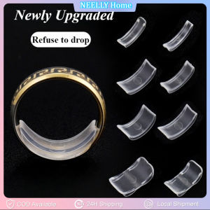 8 Sizes Silicone Invisible Clear Ring Sizer Anti-Loss Proof Invisible Ring Holder Retainer Shrinker For Large Rings