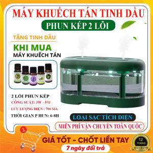 Máy Phun Sương Tạo Ẩm Mini Bình Phun Sương 2 Vòi Phun Kép Sạc Usb Giảm Căng Thẳng Giúp Dễ Ngủ Tránh Làm Khô Da. Bảo Hành 12 Tháng !