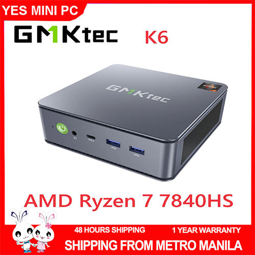 GMKtec K6 AMD R7-7840HS Mini PC Window 11 Pro AMD Radeon™ 780M T ype-C ...