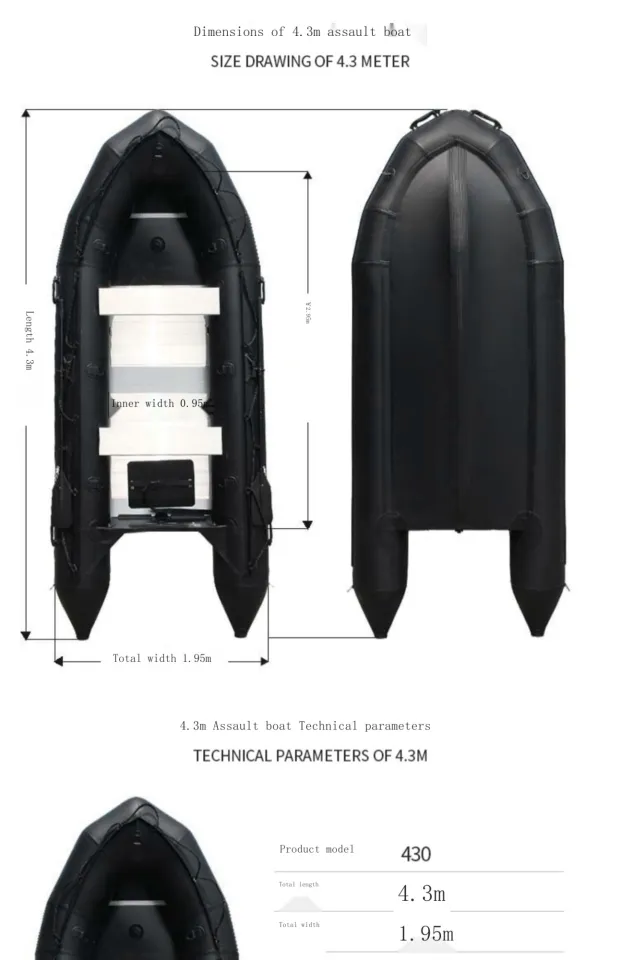 Exclusive customization Zhaoyue Black King Kong rubber boat