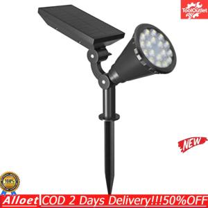 [ToolOutlet]LED Solar Stake Lights 18LED Waterproof Garden Spotlights for Yard Pathway Wall Porch Outdoor Use