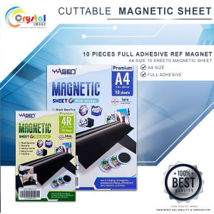 Yasen Magnetic Sheet with sticker A4 - 0.8mm Thickness 10 sheets High Quality Durable