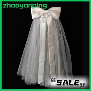 zhaoyanping Bridal Woman Luminous Tulle Long Bachelorette Party Wedding Veil Ribbon Edge With Bowknot For Wedding Party