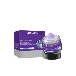 Purple teeth whitening powder oral deep cleaning removes yellowing and stains freshens breath exclusively for foreign trade