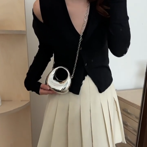 Womens Túi ví cầm tay buổi tối nhỏ Túi đi tiệc đêm dây xích Túi đeo chéo đáng yêu Túi Đeo Vai Acrylic cho bữa tiệc