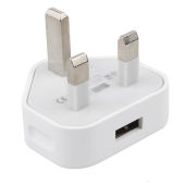 USB UK Plug Fast Charging Head 3 Pin 5V1A Power Plug UK Standard Mobile Phone Charging Head USB UK Charger Adapter USB Charger