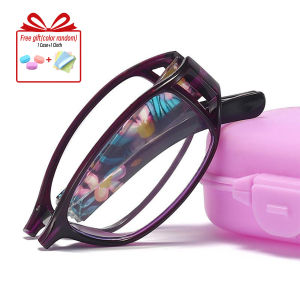Folding Fashion Graded Glasses for Nearsighted - +100 to +300 Foldable Reading Eyewear for Women