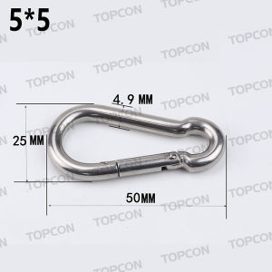Heavy duty carabiner Galvanized Iron snap hook snap clip 6mm