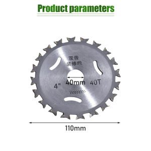 110mmx20mm 40T Double Side Tipped TCT Circular Saw Blade Multipurpose Woodworking Cutting Disc 4 Inch Wood Saw Blade
