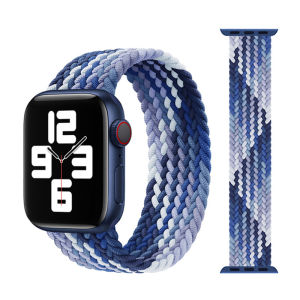 VUAERANG Braided Solo Loop Compatible for Apple Watch 38MM 40MM 42MM 44MM 41MM 45MM 49MM Nylon Elastic  Bracelet Strap for i Watch Series Ultra/8/7/SE/6/5/4/3/2/1 Accessories