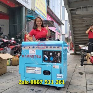Giá máy phát điện chạy dầu 7kw trên thị trường bao nhiêu Kamastsu KD8700