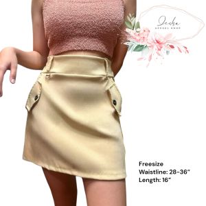 Iesha Womens Woven Cargo Pocket Skirt