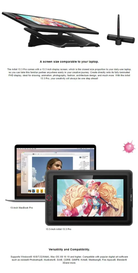 XP-PEN Artist Pro USB Digital Drawing Tablet (XPPEN XP PEN