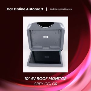 AV Car Roof Monitor 9"/10"/12" HD Ceiling Ultra Thin Mount Flip Down TFT LCD Monitor Player -180 degree turn Black/Beige