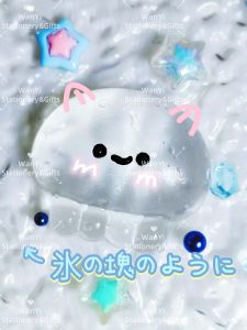 🌊!!ใหม่!🌊ของเล่นน้ำแข็งก้อนของเล่นลดควาเครียดของเล่นบีบคลายน้ำแข็งของเล่นเด้งช้า