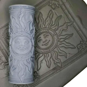 Clay Texture Roller Clay Tile Roller Clay Embossing Tool Bird Ceramic Printing Roller for Pottery and DIY Crafts