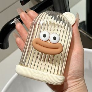 2-in-1 Soap Dish With Lid Soap Storage Box Portable Waterproof Travel Home Bathroom Soap Container Multifunctional Soap Rack