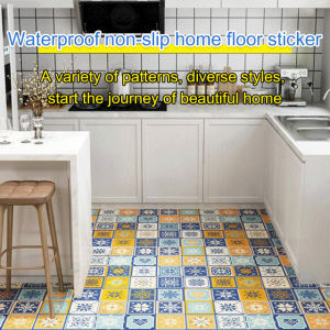 Bathroom floor tile selfadhesive waterproof nonslip flooring