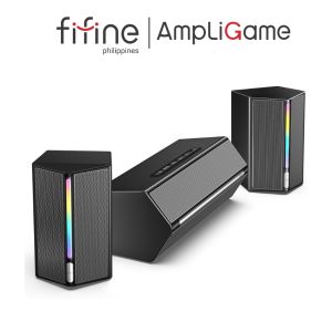 FIFINE AMPLIGAME A22 2.1 Channel RGB Enhanced Bluetooth Speakers with 4.5" Woofers and EQ/Volume Control