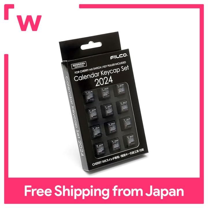 FILCO Calendar Keycap Set 2024 with Japanese Holidays for the year 2024